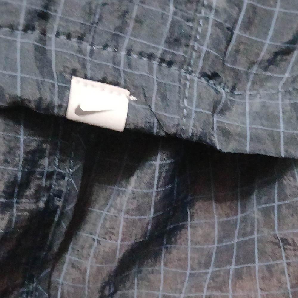 Nike Dark Blue Checkered Shirt